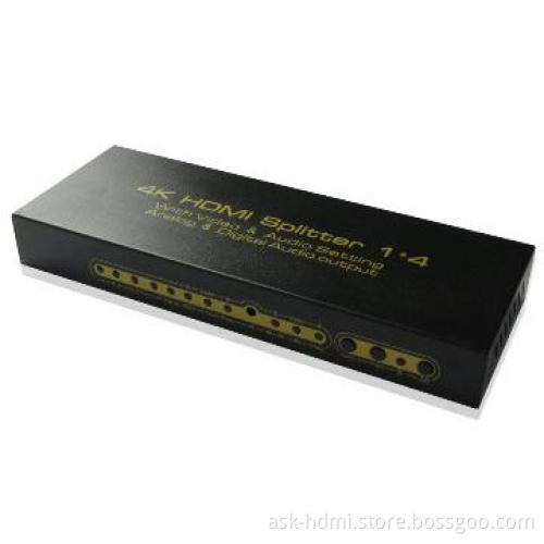 HDMI 1.4 analog 7.1 splitter 1x4